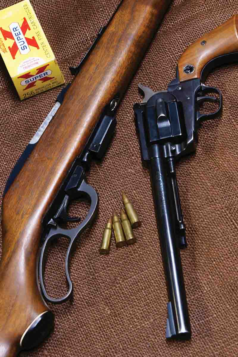 Aside from a few Thompson/Center Contenders, the only firearms chambered for the .256 Winchester Magnum were the Marlin Model 62 Levermatic and the Ruger Hawkeye.